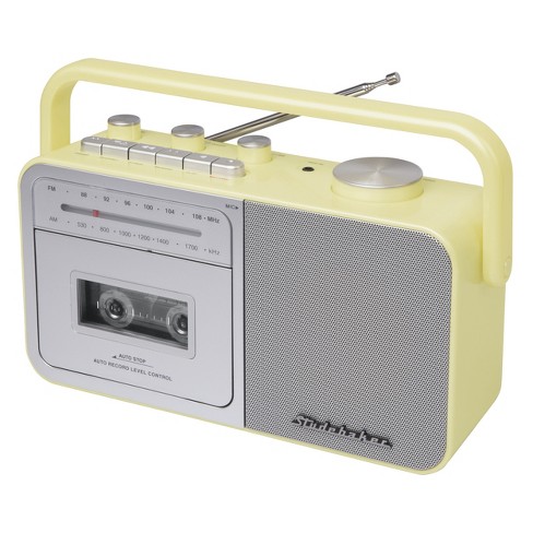 Jensen Portable Am/fm Radio With Cassette Player/recorder And Built-in  Speakers - Black : Target