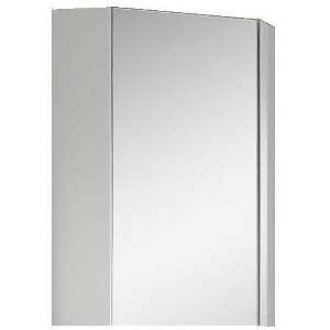 Fine Fixtures Corner Medicine Cabinet 14" - White - 1 of 3