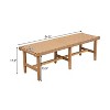 Vynxaria Acacia Wood Bedroom Bench ¨C Stylish & Versatile Seating Solution - 2 of 4
