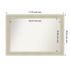 Amanti Art Oliver Non-Beveled Wood Framed Bathroom Vanity Wall Mirror - 3 of 4