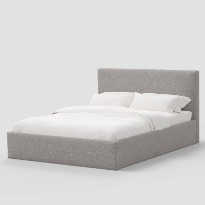 King Square Low Platform Bed in Milano Elephant - Threshold™