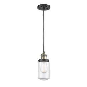 Dover - 1 Light Cord Hung Mini Pendant In Traditional Style-10.25 Inches Tall and 4.5 Inches Wide - 1 of 1