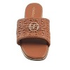 bebe Women's Sandals - Slip-On Flats Quilted Slide Sandals with Metal Logo Medallion - 4 of 4