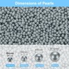 Unique Bargains No Hole ABS Round Faux Pearl for Vase Fillers DIY Home Decoration 5000 Pcs - 2 of 4