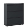 ACEPANO 35.43 in. W Metal Lateral File Cabinet with Lock & 3 Drawers for Office & Home-Black - 3 of 4