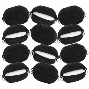 Set of 12 Black Cloth Turnbuckles for Figures Toy Company Wrestling Ring - 1 of 1