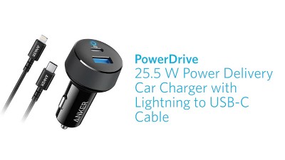 Anker PowerDrive PD+ 2 Car Charger, USB PD (Power Delivery), 35