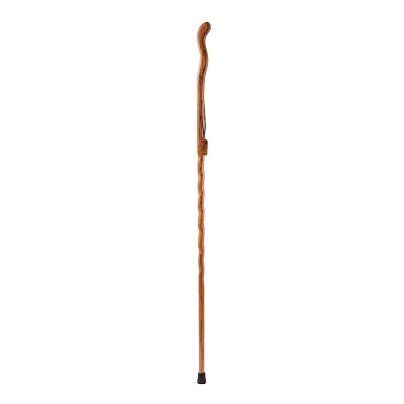 Brazos Twisted Fitness Walker Red Wood Walking Stick 55 Inch Height, 2 of 7