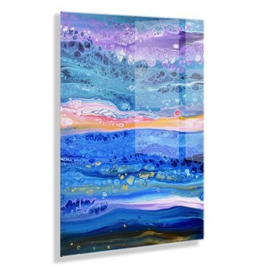 23" x 31" Tropical Tides Floating Acrylic Art by Xizhou Xie Assorted - Kate & Laurel All Things Decor: Nautical Digital Wall Sculpture - 1 of 4