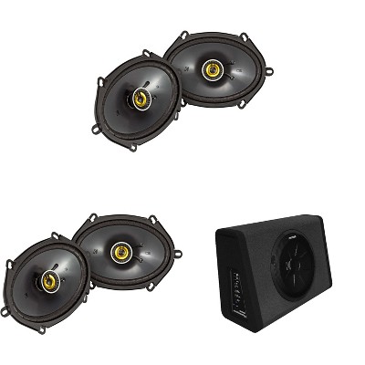 Kicker 11PT250 Powered Truck Enclosure & (2) 46CSC684 6x8"  Bundle