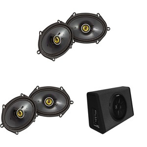 Kicker 11PT250 Powered Truck Enclosure & (2) 46CSC684 6x8"  Bundle - 1 of 4