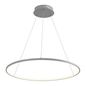 JONATHAN Y Brice Modern Contemporary Metal Round Dimmable Integrated LED Pendant - 1 of 4