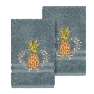 Linum Home Textiles 100% Turkish Cotton WELCOME Embellished Towel Set - 1 of 2