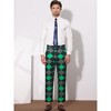 INSPIRE CHIC Men's Houndstooth Geometric Printed Color Block Dress Pants - 3 of 4