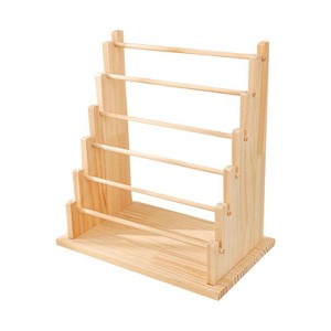 SEVOBAL Utility Storage Shelves Wooden Detachable Display Stand Holder For Jewelry Earrings Bracelet Necklace, Beige, 12.6"*7.87"*13.77" - 1 of 4