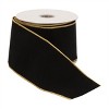 Black Wired Ribbon 4" x 10 Yds. - 2 of 3
