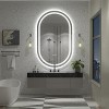 pmir Super Bright 192 LEDs/m LED Lighted Anti-Fog Tempered Glass Irregular Bathroom/Vanity Mirror with ETL & 3-Year Warranty - 3 of 4