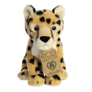 Aurora Small Cheetah Eco Nation Eco-Friendly Stuffed Animal Gold 8" - 1 of 4