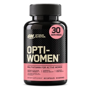 Optimum Nutrition Opti-Women Daily Multivitamin for Women, Immune Support Supplement With Iron, 30 Day Supply, 60 Count, (Packaging May Vary) - 1 of 4