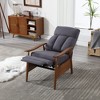 NicBex Accent Chair with Wooden Frame,Modern Arm Chair,Adjustable Recliner Chair for Bedroom,Reading Room - 2 of 4