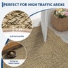 Coucheta Washable Braided Area Rug, Vintage Scalloped Design, Non-Slip Low Pile Indoor Carpet for Living & Dining Room, Bedroom, Office & Nursery - 4 of 4
