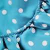 Polka Dot 600 Thread Count Cotton Blend Deep Pocket Bed Sheet Set by Blue Nile Mills - 4 of 4
