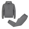 Galaxy By Harvic Men's Modern Fit Fleece-Lined Pullover Hoodie & Jogger 2-Piece Set - 3 of 4