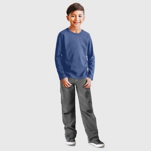 City Threads Boys Long Sleeve Soft Cotton Jersey T-Shirt - Made in USA, Comfortable Kids/Toddlers Tee Top - 1 of 4