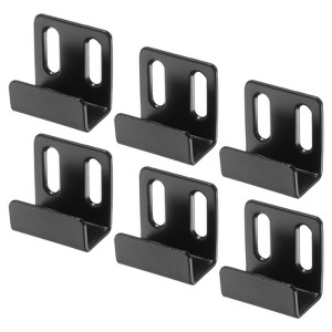 Unique Bargains Stainless Steel Mirrors Picture Display Wall Mounting Support Brackets 1.42" x 1.38" - 1 of 4