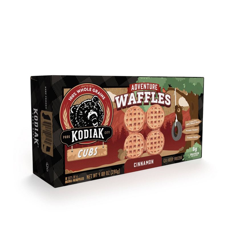 Kodiak Cubs Adventure Frozen Cinnamon Waffles  - 9.88oz/8ct, 3 of 8