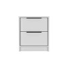 NicBex Two Drawers Nightstand with Metal Handle Bedside Table End Table for Living Room, Bedroom, Study - 3 of 4