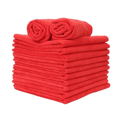 Smartchoice Mf Hand Towel 15x24 Red 12 pack Target