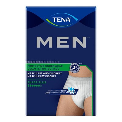 Tena Men Protective Incontinence Underwear, Super Plus Absorbency ...