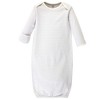 Touched by Nature Baby Organic Cotton Long-Sleeve Gowns 3pk, Llama, 0-6 Months - 3 of 4