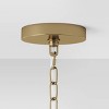 Machined Metal Ceiling Pendant - Threshold™: Glam Gold-Tone, Adjustable Height, UL Listed - image 4 of 4