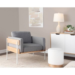 Kari Accent Chair White - LumiSource - 1 of 4