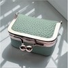 Paaaawaters Genuine Leather Mini Jewelry Box, Portable Vintage-Inspired Genuine Leather Coin Purse Jewelry Case with Kiss Lock - 2 of 4