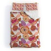 Deny Designs 83 Oranges Fall Flora Duvet Cover Bedding Set - 4 of 4