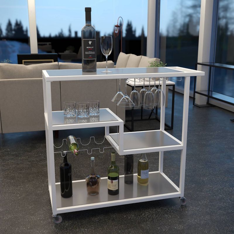Zephs Bar Cart with Smoked Mirror - Holly & Martin, 6 of 9