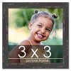 PosterPalooza | Square Shabby Chic Black Picture Frame - UV Acrylic, Foam Board Backing, Hanging Hardware - 2 of 4