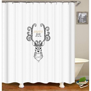 Guard You Shower Curtains for Bathroom Waterproof Fabric Bath Curtain Durable Soft Stylish Bathroom Decor 72x72 Inch - 1 of 1