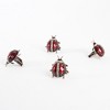 Saro Lifestyle Lady Bug Design Napkin Ring, Red (Set of 4) - 2 of 3