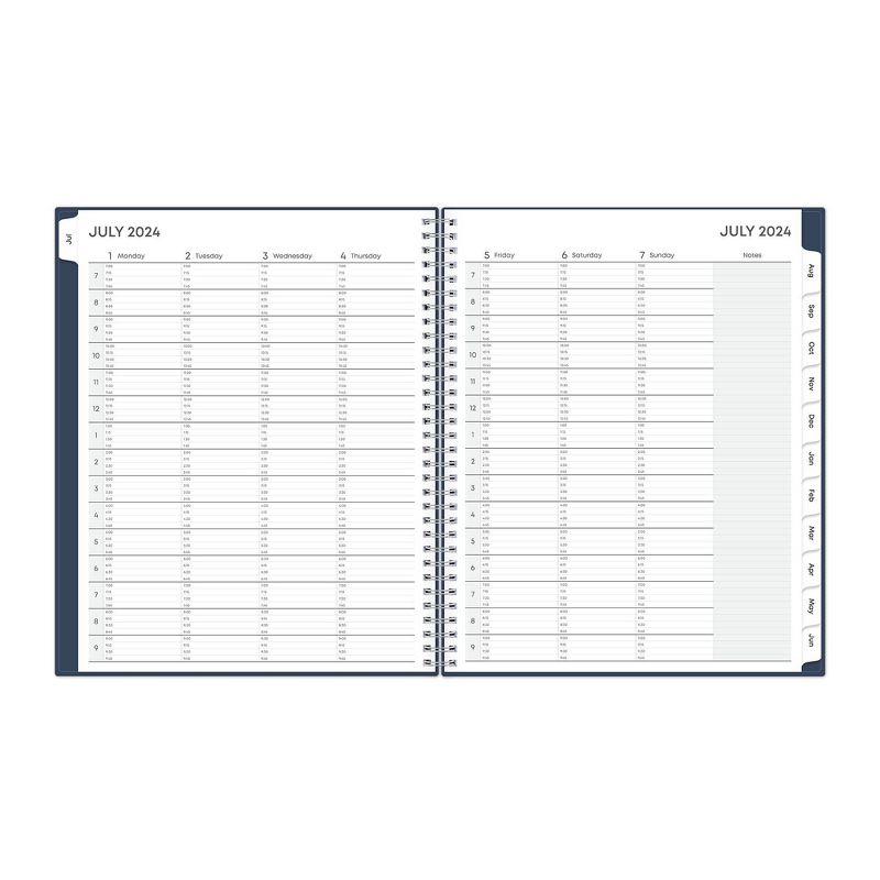 Blue Sky 2024-25 Weekly/Monthly Planner 11&#34;x8.5&#34; Wirebound Cover Solid Navy, 6 of 13