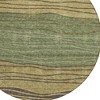 Olive Green And Chocolate Striped Washable Indoor Outdoor Area Rug - 4 of 4