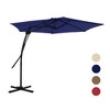 Mondawe 10 ft. Square Cantilever Outdoor Market Umbrella 360-Degree Swivel With Base Stand Included - 2 of 4