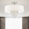 Livex Lighting Carlisle 4 - Light Semi-Flush Mount in  Brushed Nickel - 3 of 4