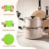 Unique Bargains Silicone Frying Cookware Pan Pot Handle Holders 4 Pcs - 3 of 4