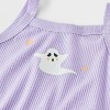 Girls' Halloween Ghost Tank Top and Pants Pajama Set - Purple - 4 of 4