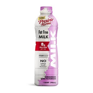 Prairie Farms Skim Milk UHT - 1qt - 1 of 3