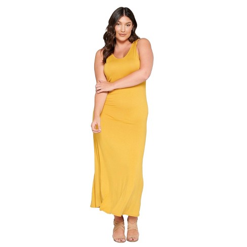 Mustard yellow tank dress hotsell